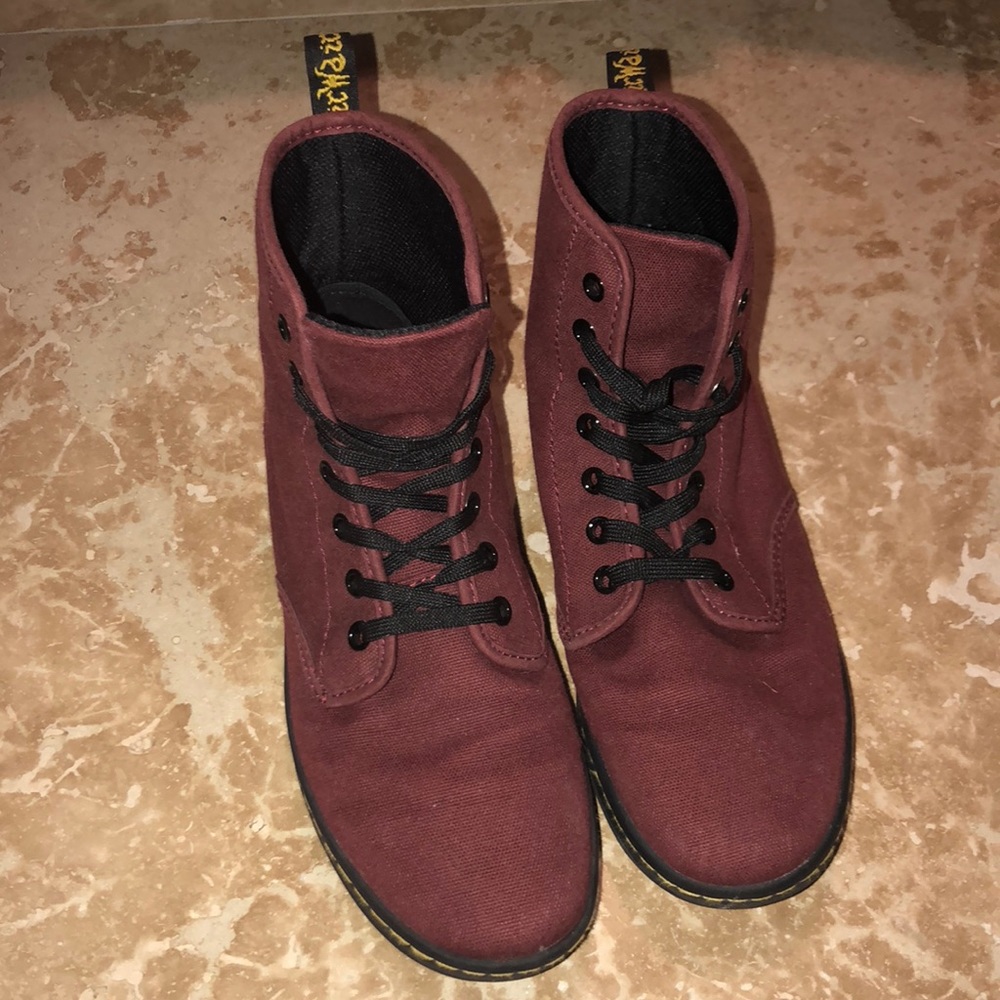 Dr. Martens Burgundy Hightop sneakers